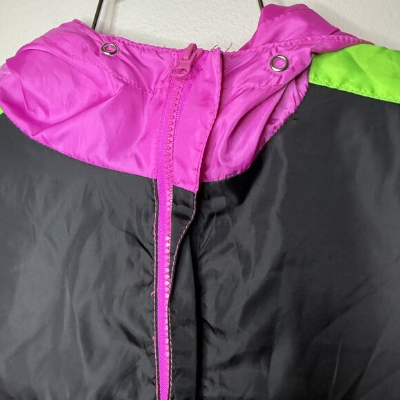 Chemistry NASA Lightweight 1/2 Zip Cropped Hooded Jacket Windbreaker Size M - Picture 4 of 8